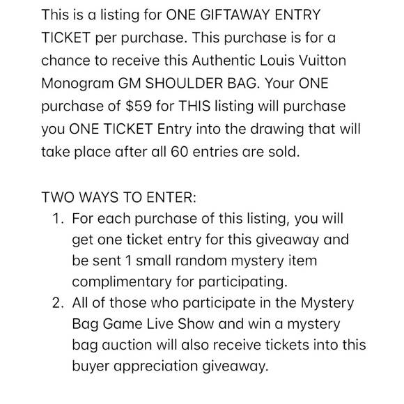 $1300 Value CUSTOMER APPRECIATION HOLIDAY GIVEAWAY: LV Bag to @saraaras1! - Picture 4 of 16